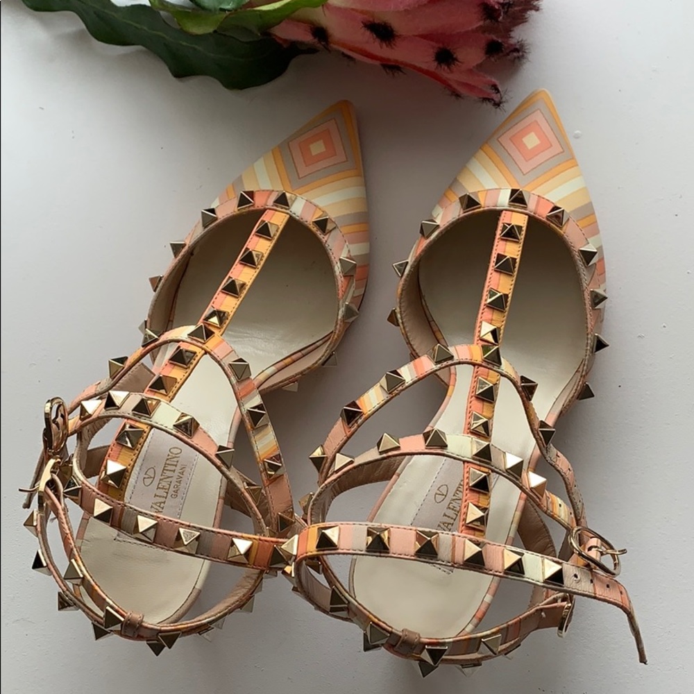 Valentino Rockstud slingback heels